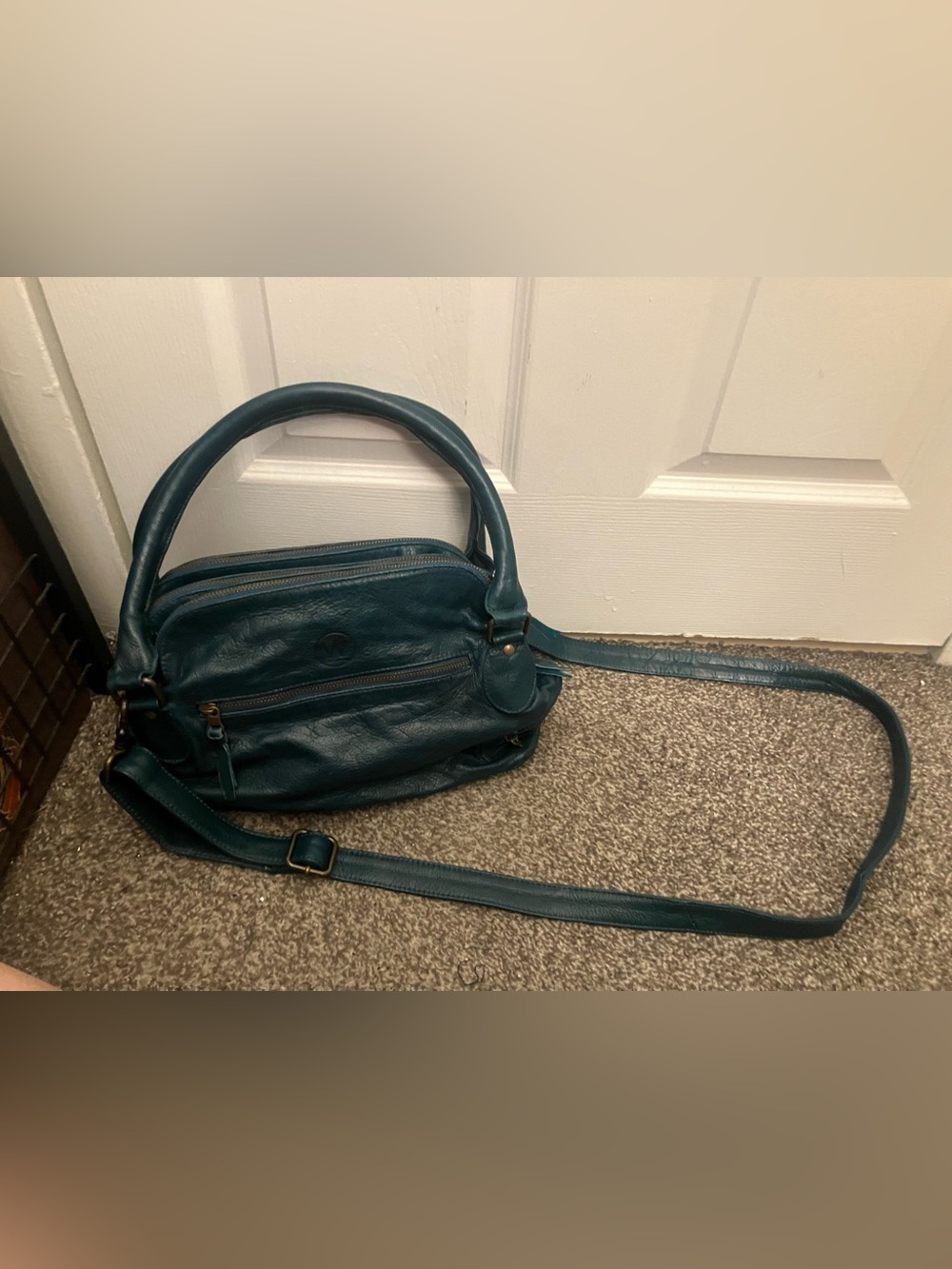 Wanderer Travel Co Teal Crossbody Bag